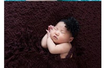 130*160CM Newborn Photography Backdrop Fabric Baby Posing Fabric Photography Blanket Accessory Infant Toddler Studio Shoot Photo: Brown