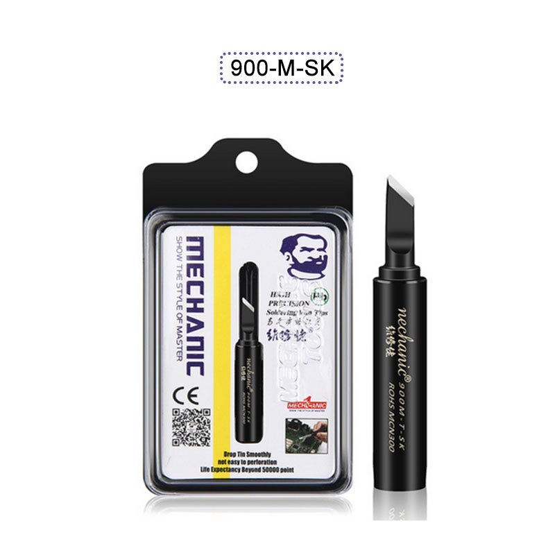 MECHANIC Original Anti-Static Pure Copper Electric Soldering Iron Tip For BGA Electric Soldering Station Soldering Welding Tool