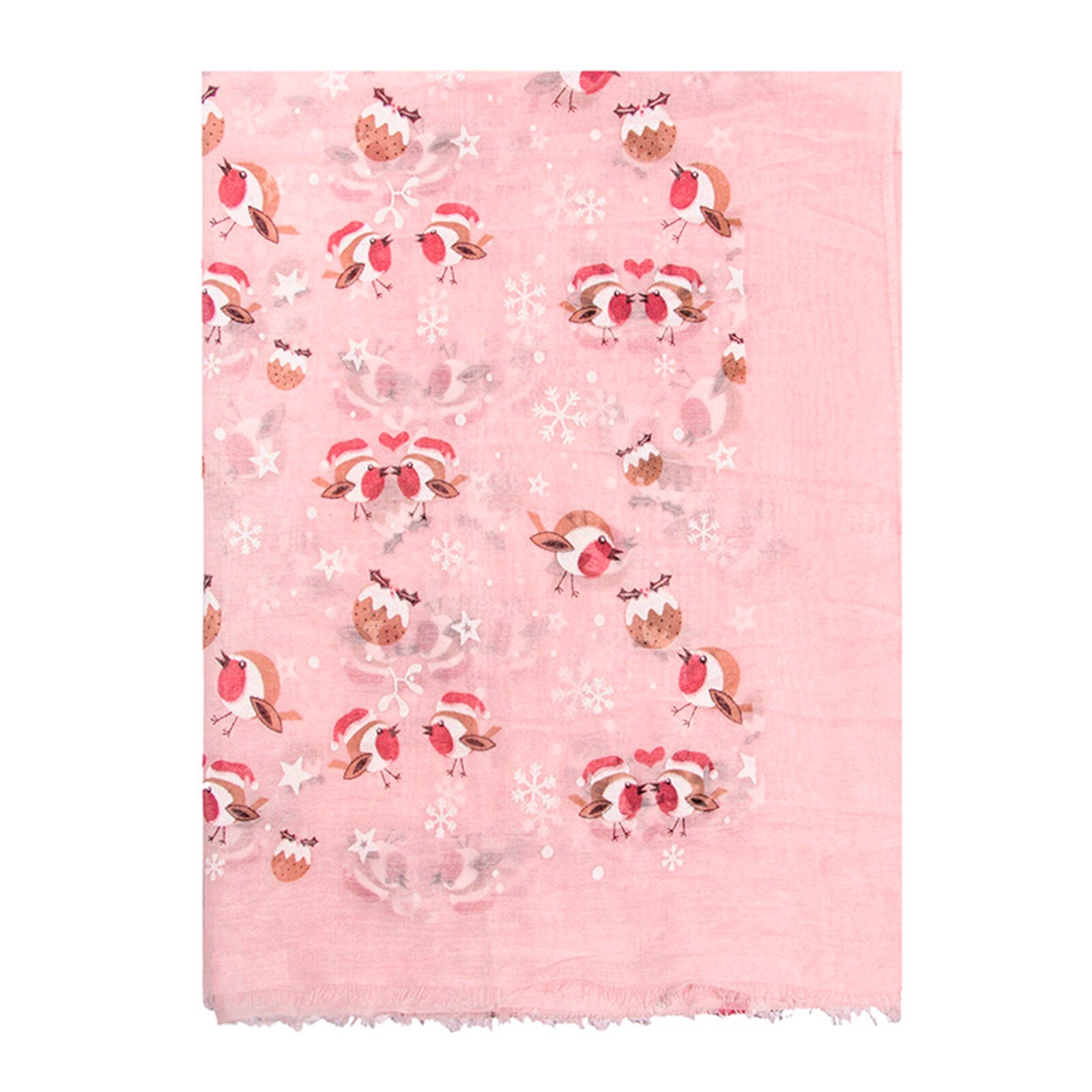 Kerst Sjaals Voor Vrouwen Sneeuwvlok Print Winter Chiffon Sjaals Warm Cartoon Print Wraps Shawl 180x70cm