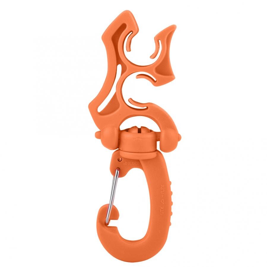 Regolatore Doppio BCD Supporto Del Tubo Flessibile con Clip di Fibbia Gancio Doppio BCD Clip Regolatore Fermo Fibbia per le Immersioni subacquee Lo Snorkeling: 1pcs Orange