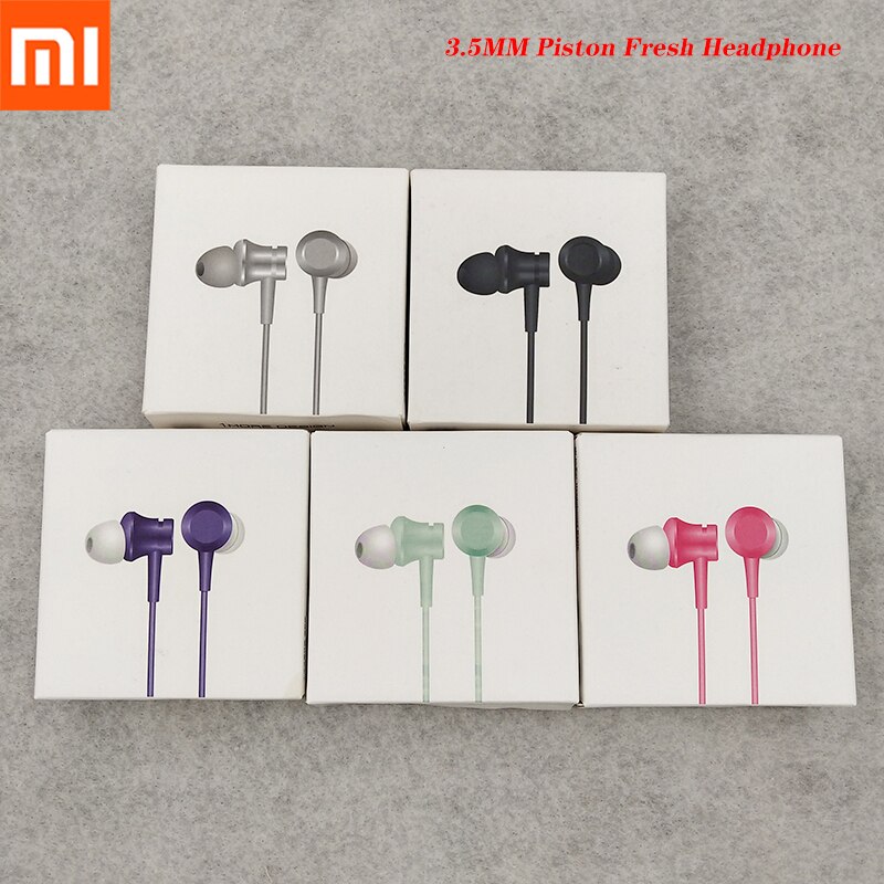 Xiaomi Piston 3 Earphone Mi Fresh 3.5mm In-Ear earphone For Mi Note 10 CC9 9T Pro CC9e A3 Lite Redmi Note 7 8 9 With Mic Headset
