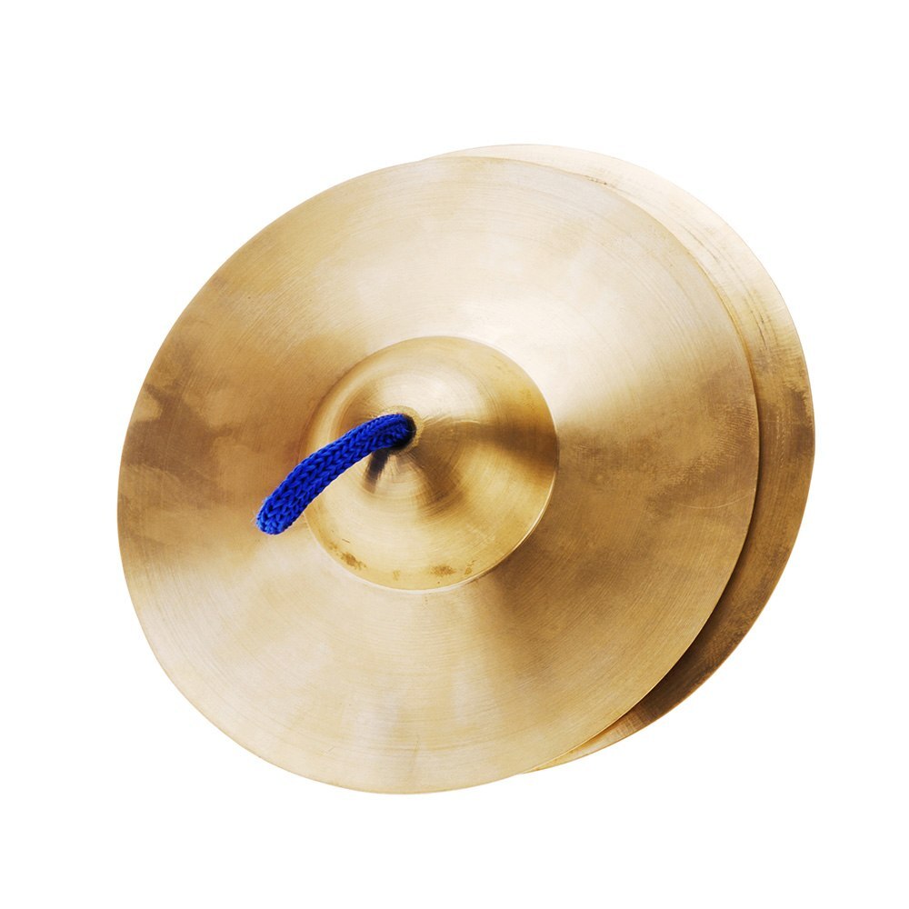 15 cm/5.9in Mini niños pequeños de cobre mano platillos Gong Band ritmo Beats percusión instrumento musical de juguete