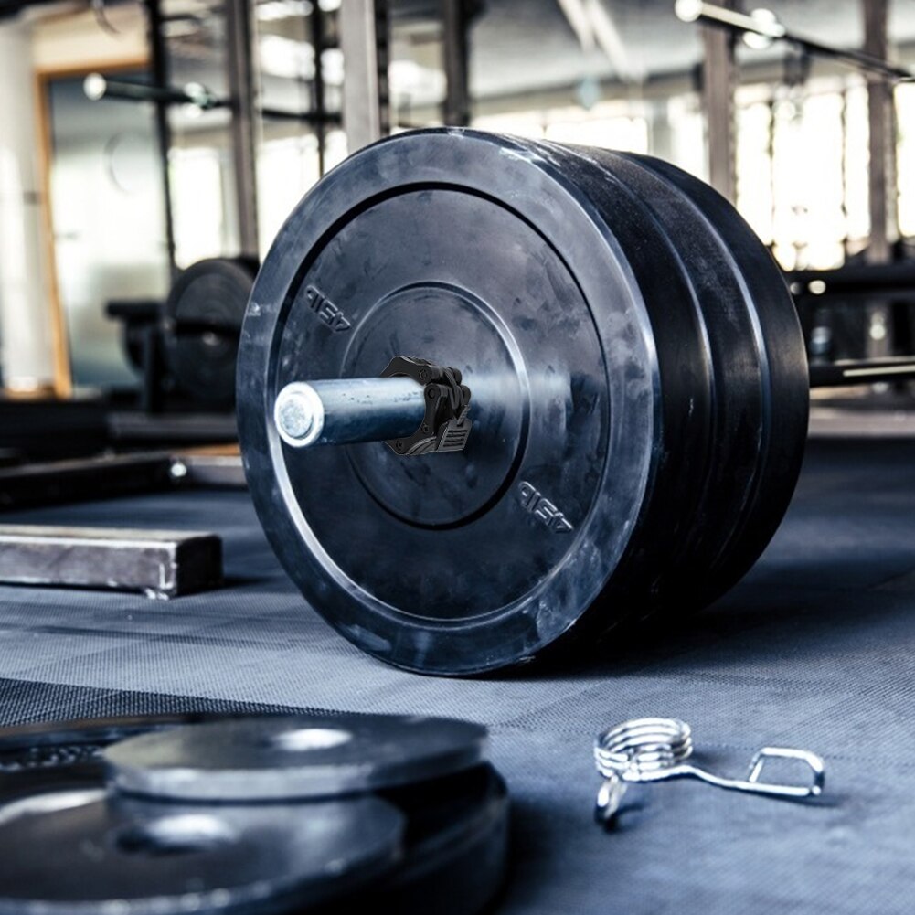 Bodybuilding halterklem clip veervergrendeling gewichtheffen halterhalsband voor eenvoudige veiligheid trainingsversieringen