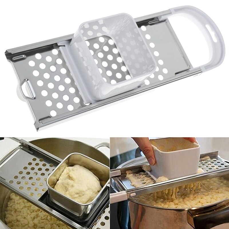Køkken tilbehør pastamaskine manuel nudel spaetzle maker rustfrit stål knive dumpling maker pasta madlavningsværktøjer