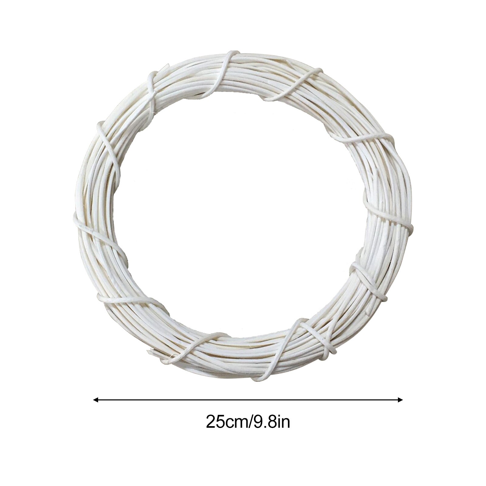 Decorative Flowers Door Hangers Rattan Rings Year Garland Handmade DIY Home Adornment Christmas Decorations