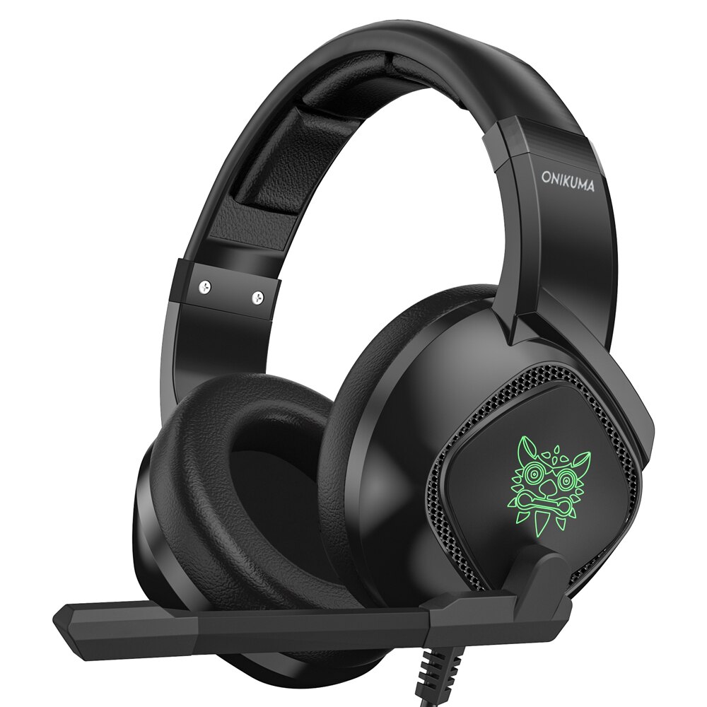 ONIKUMA K19 3.5mm Wired Gaming Headset with Mic casque Camo PC Stereo Headphones LED Light for Xbox One/Laptop Tablet/Phone