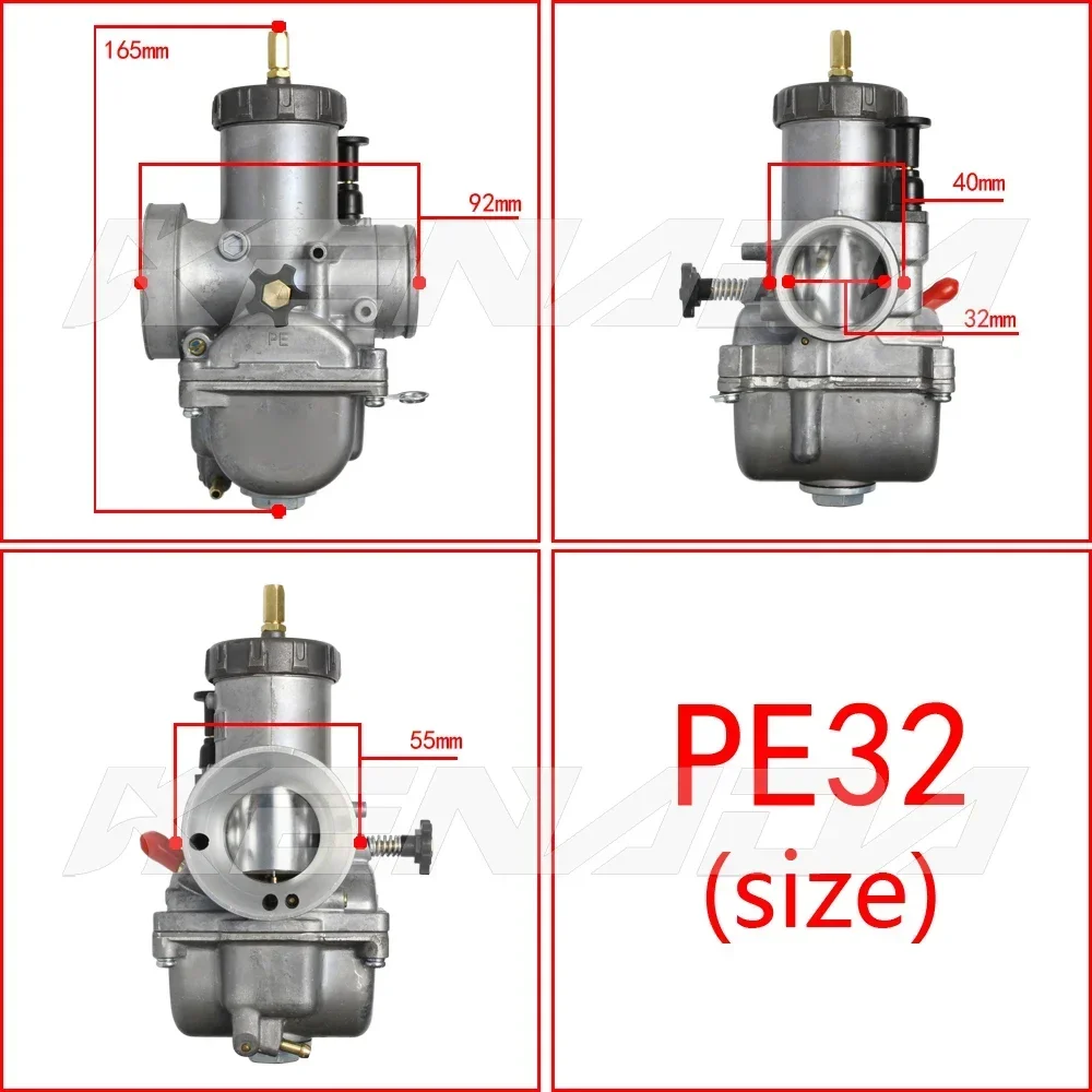 Racing Carburetor Keihin Pwk 38 '98 33/34/35/36/38/40/42mm For KTM 380 EXC 12 LT USA 1998 ATV motorcycle: Brown