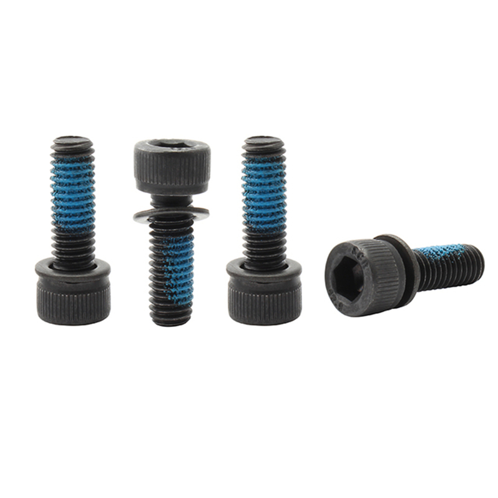 4Pcs Bike Parts M6*18/35mm Road Bicycle Brake Caliper Mount Adapter Screw Brake Adapter Brake Screws Screw Bolts: WHITE