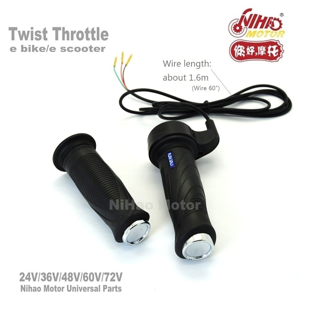 thumbnail image 2 of Universal Twist Throttle For Electric Scooter & E-Bike – 24/36/48V, 3 Wire 2 of 4