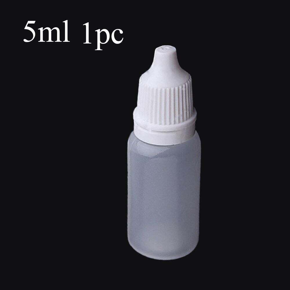 5/10/15/20/50/100ml Empty Plastic Squeeze Bottle Eye Dropper Liquid Sample Bottle Craft Tool DIY Glue Applicator Paper Quilling: 5ml-1pc