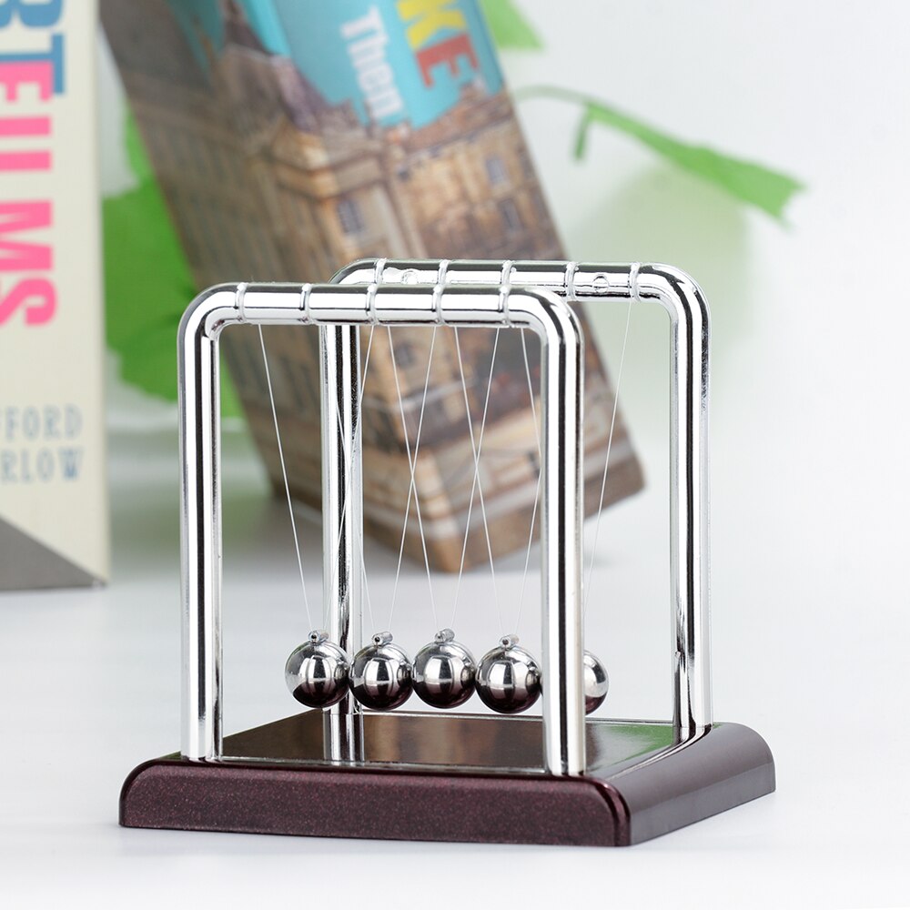 Newtons Cradle Steel Balance Balls Physics Science Pendulum Steel Early Fun Development Educational Desktop Office Decor