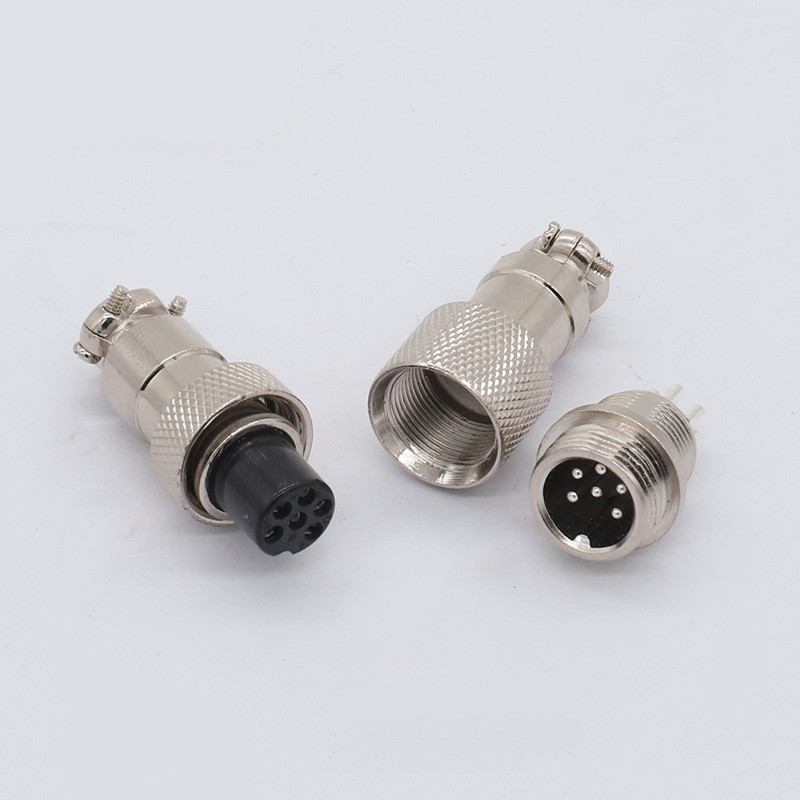 1 set GX12 Male Plug&Female Plug Docking Plug aviation circular connector 2/3/4/5/6/7 Pin 12mm Butt plugs RS765