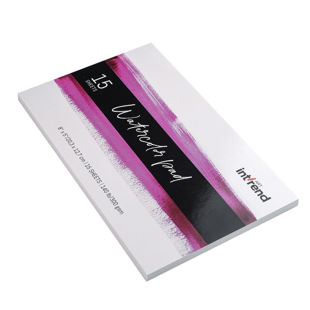 Professionele 15 Vellen 300G Aquarel Papier Pad Blank Handgeschilderde Gouache Aquarel Schetsboek Kunstenaar Student Art Supplies: Default Title