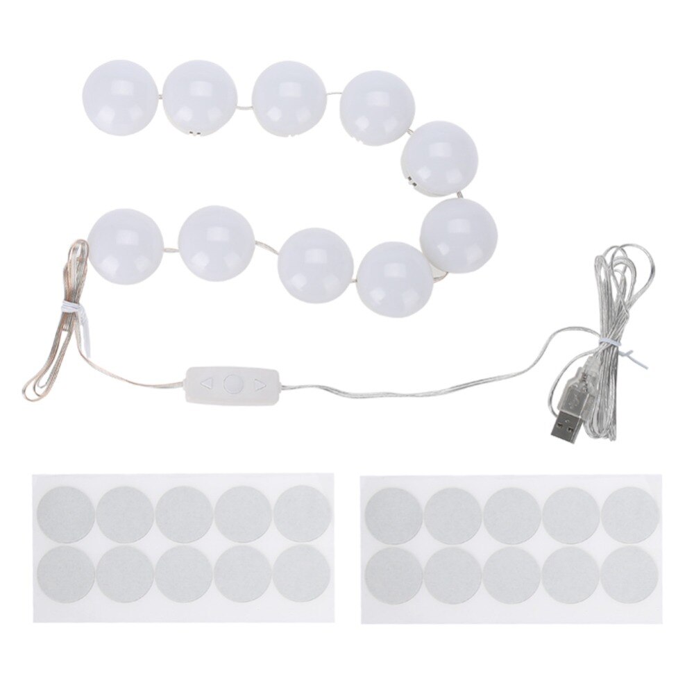 Miroir de maquillage, éclairage à ampoules intensité variable, miroir de maquillage, pour Dressing, modèle ampoule LED, éclairage cosmétique