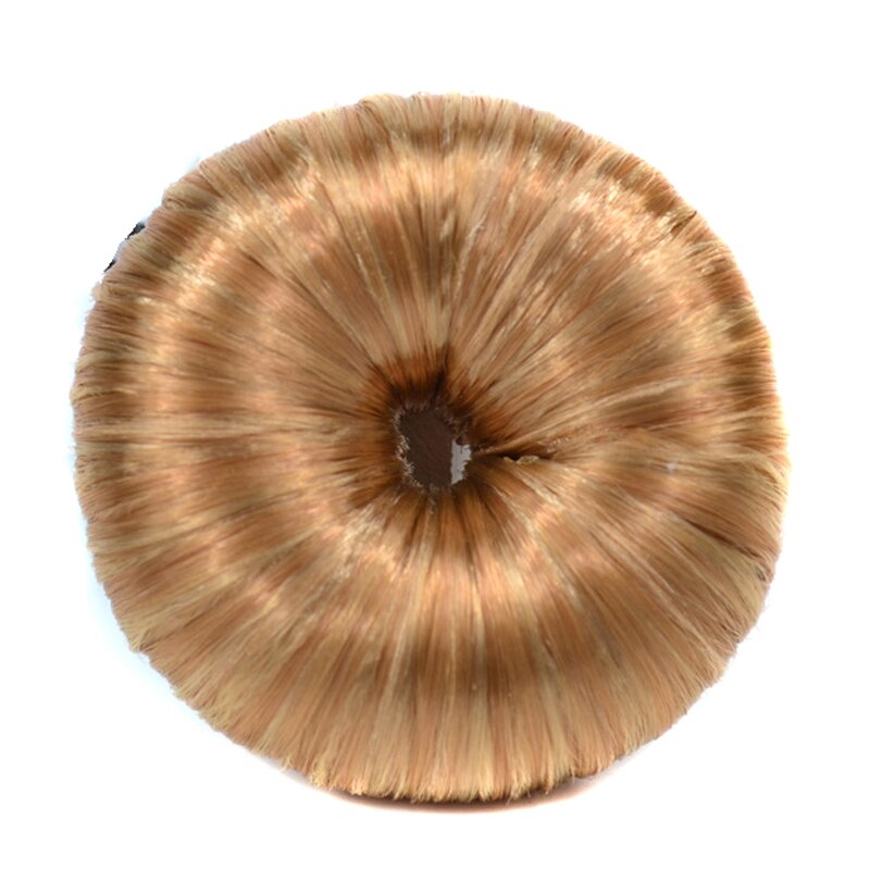 Synthetic Hair Accessory Chignon Meatball Head Donut Chignon Hair piece Bun: Gold