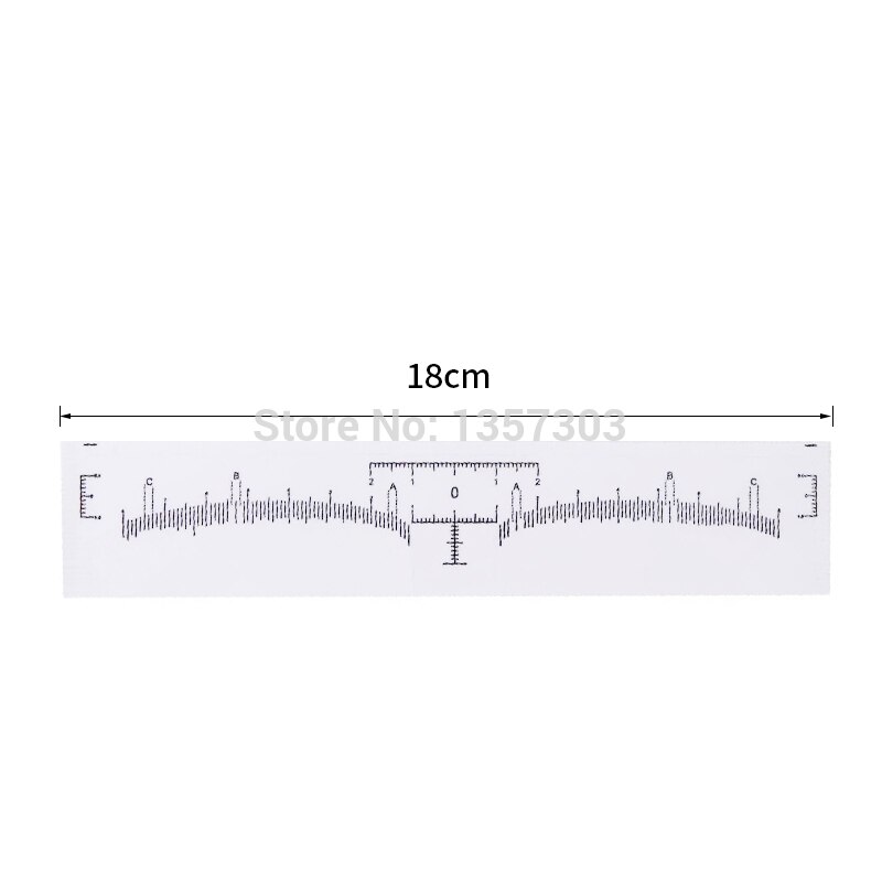 50pcs Eyebrow Ruler Sticker Grooming Stencil Shaper Ruler Measure Tool Eye Brow Drawing Guide Card Brow Template DIY Make up