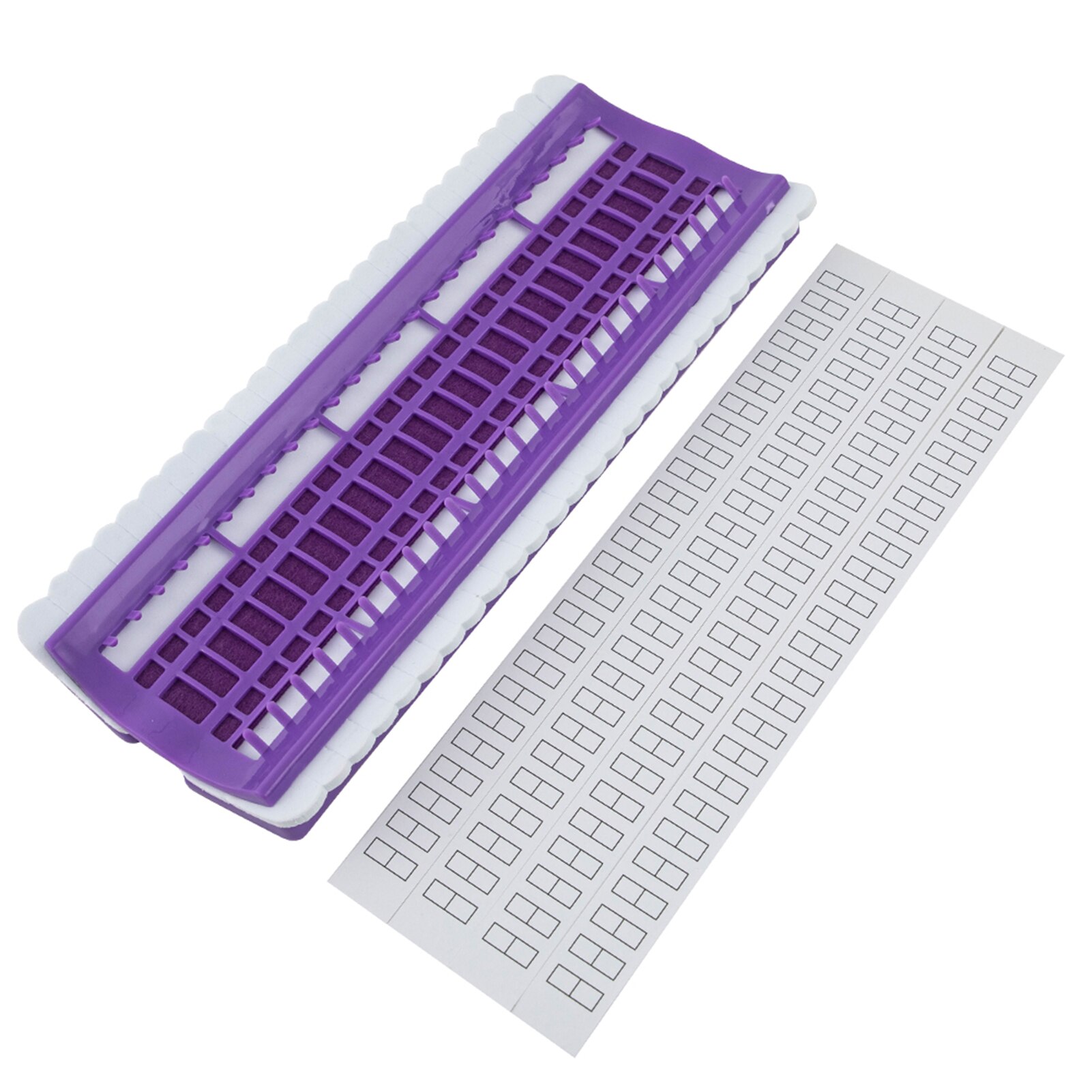 50-hole Thread Organizer Cross Stitch Accessories 50 Positions Thread Holder Row Line Tool Sewing Accessories Thread Holder Tool: PU 50-hole