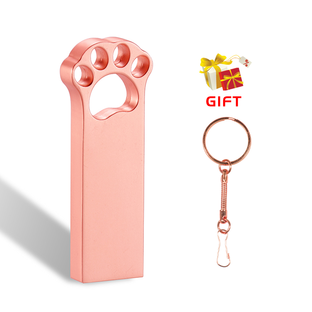 USB 2.0 Flash Drive High Speed Pen Drive 128GB 64GB Cute Metal Memory Stick 32GB 16GB Key Chain U Disk 8GB for Computer 4GB: Beige / 8GB