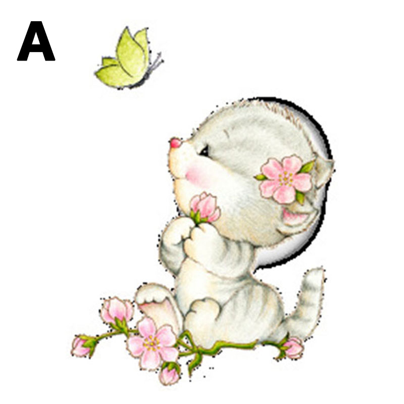 Cute Cat Stickers Deco Toilette Stickers With Cats Toilet Poster Toilet Bowl Lid WC Accessories Toilet Seat Bathroom Decoration: 01 cat