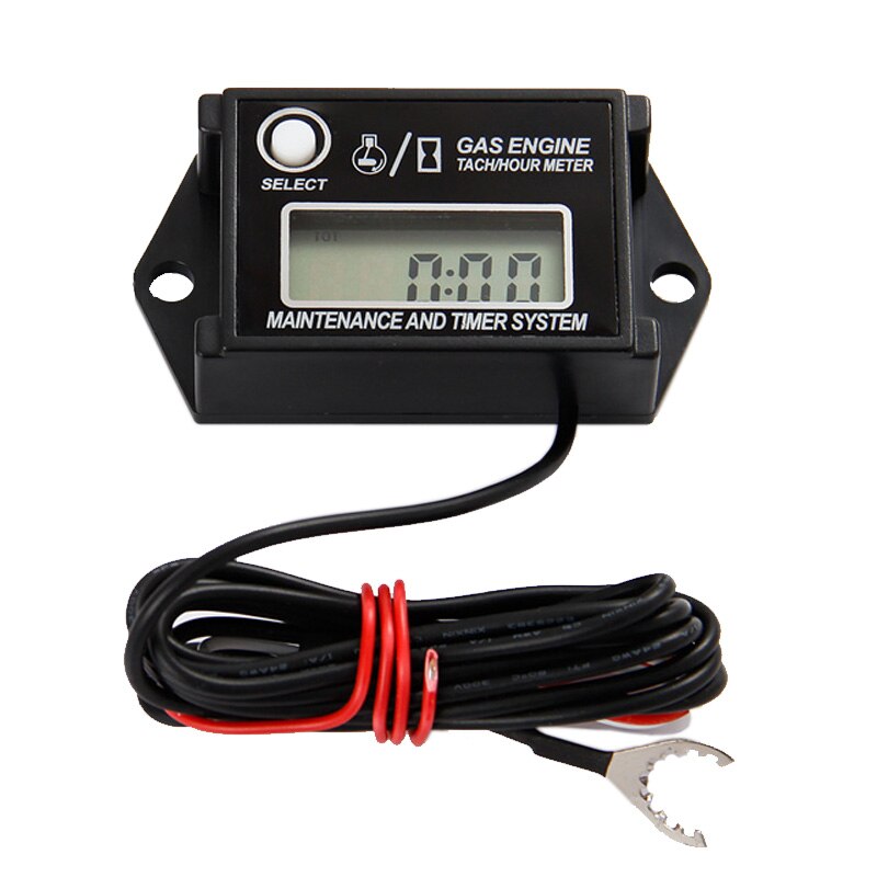 Freies ! Digitale Wasserdicht Kleinen Tach zurücksetzen Wartung Aufpasser Drehzahlmesser Betriebsstundenzähler