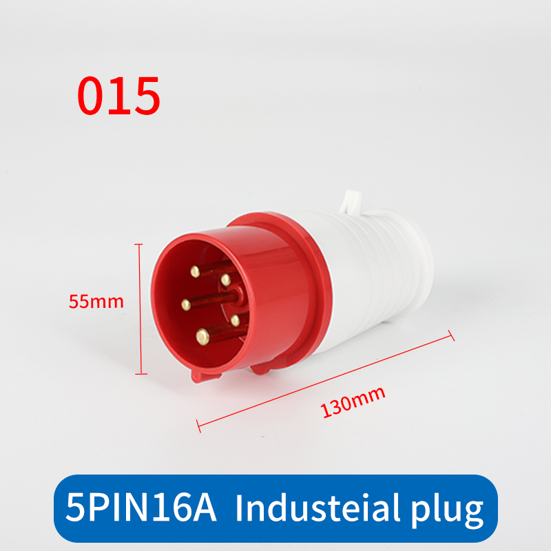 1 PCS Industrial Plug Socket 3P/4P/5Pin Electrical Connector 16A IP44 Waterproof Wall Mounted MALE FEMALE 220V Panel Concealed: Silver