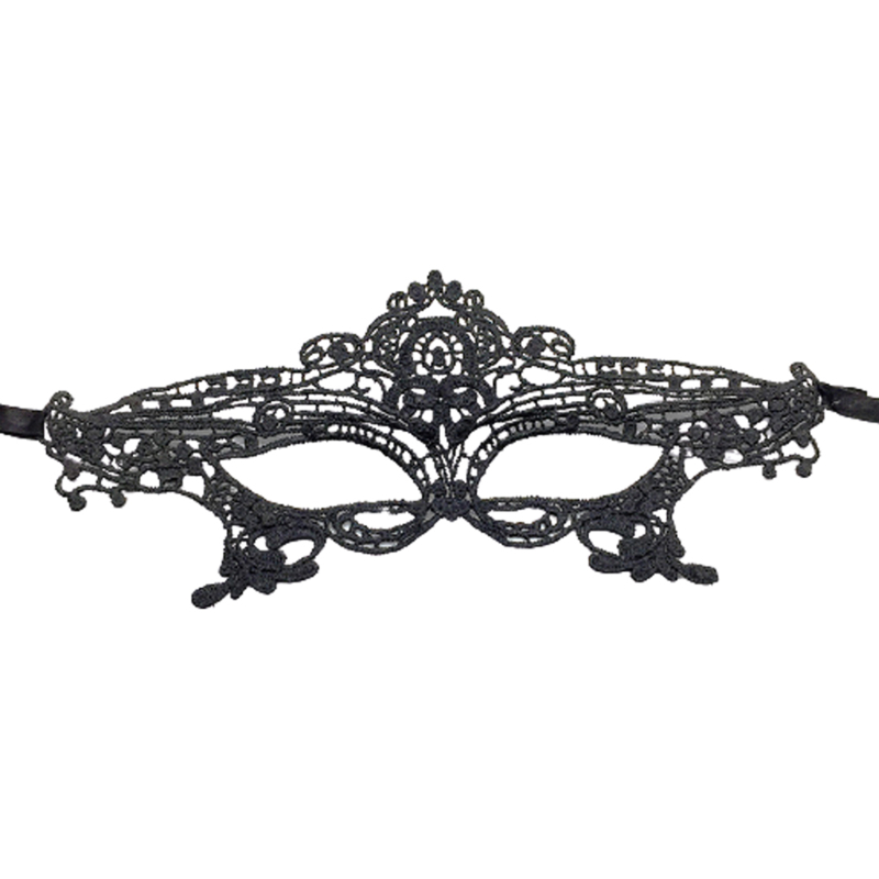 Women's Lace Mask Fashionable Black Fun Eye Mask Sexy Fun Black Dance Party Mask Accessories: WHITE