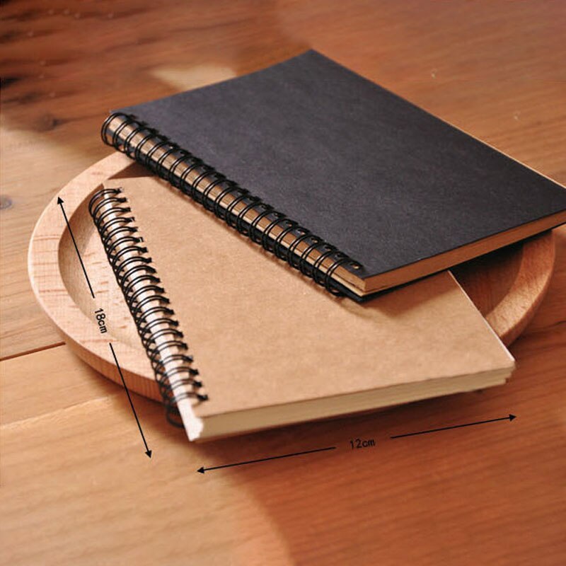 Sketch Tagebuch Für Zeichnung Malerei Graffiti Weiche Abdeckung Schwarz Papier Sketch Notizblock Notebook Büro Schule Liefert 1PC