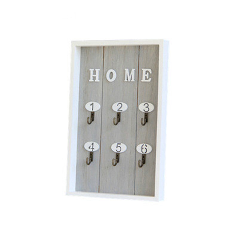 Cajas de madera de estilo nórdico para colgar llaves en la pared artículos diversos estante para organización de la sala de estar decoración de la pared del hogar: 3