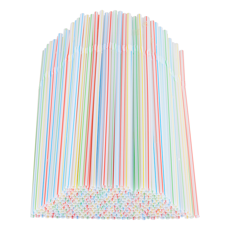 50-1000 stk. flerfarvede sugerør kunststof sugerør til bryllupsfestartikler drikkevarekøkken cocktail sugerør