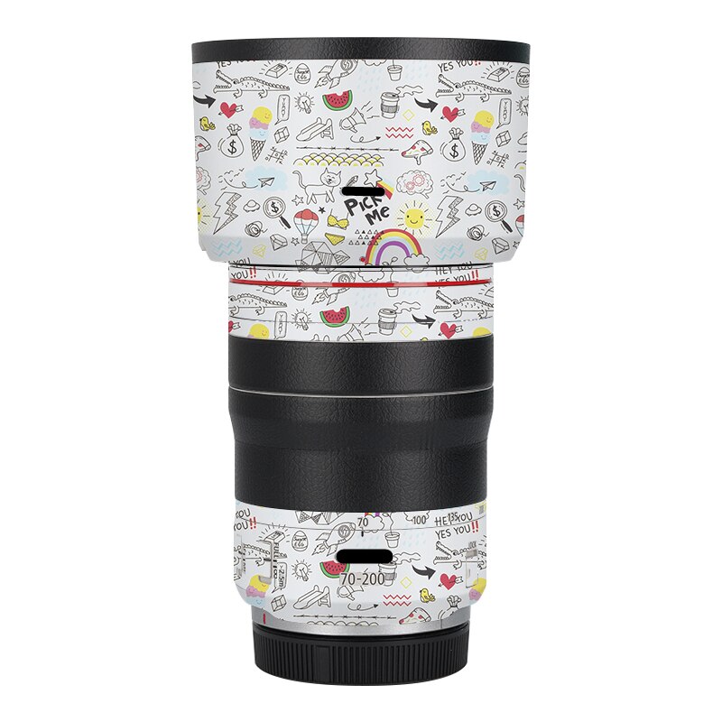 RF70-200 F4/Rf 70200 Lens Vinyl Decal Skin Wrap Cover Voor Canon RF70-200mm F4 L Is Usm Lens Sticker cover Film: Cute Cartoon