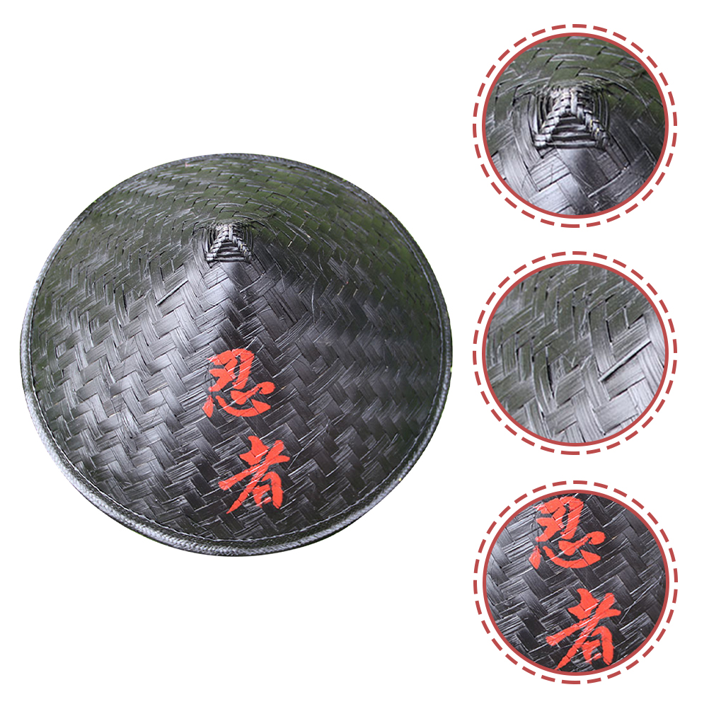 Ninja Hat Wide Samurai Japan Bamboo Rice Farmer Hats Beach Cone Japanese Conical Accessories Men Asian Vietnamese: Default Title