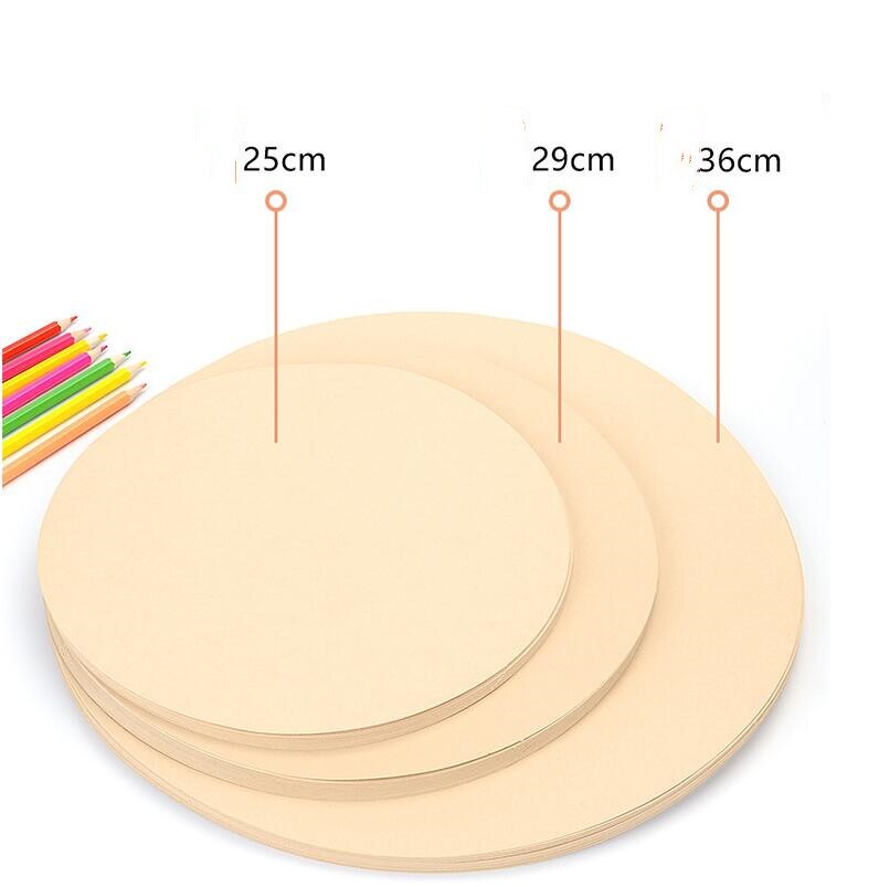 25-50 stk dobbeltsidet pap tykt pap karton rundt kraftpapir skitsepapir kunst tykt karton papir malepapir