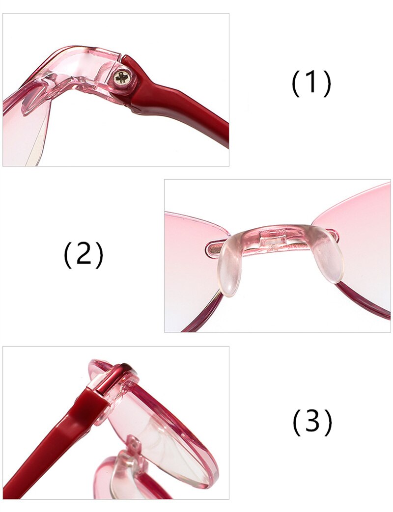 Ultralight Rimless Reading Glasses Anti Blue Light Radiation Computer Presbyopia Readers spectacleso Reader Glasses