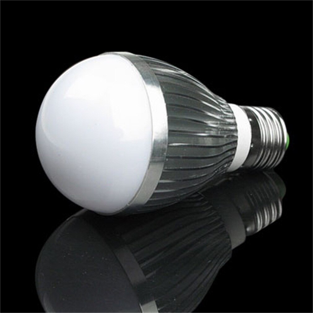 4 x E27 5W High Power 5 LED Ball Globe Light Bulb Day White Spotlight Lamp