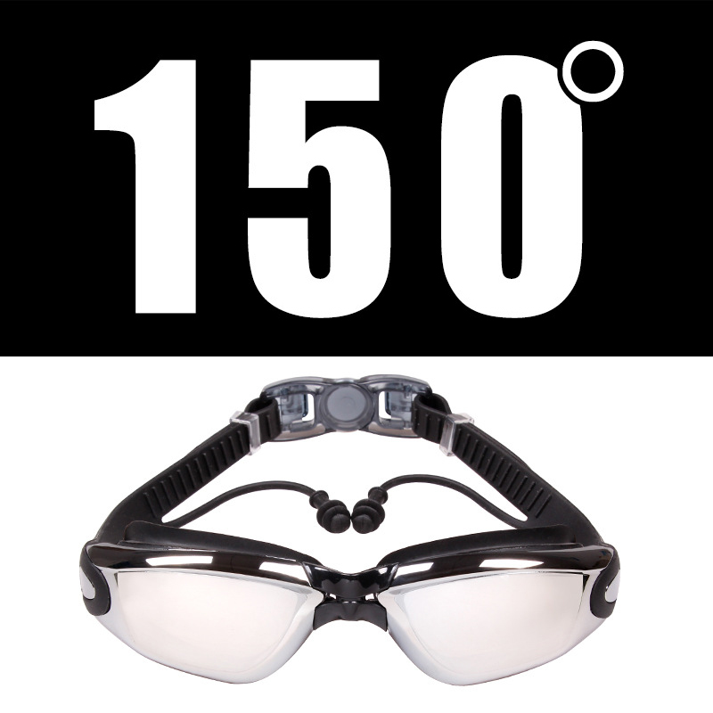 Myopia Swimming Glasses Prescription -1.0~-8.0 Waterproof Anti Fog Swim Eyewear Silicone Diopter Diving Goggles Adults Children
