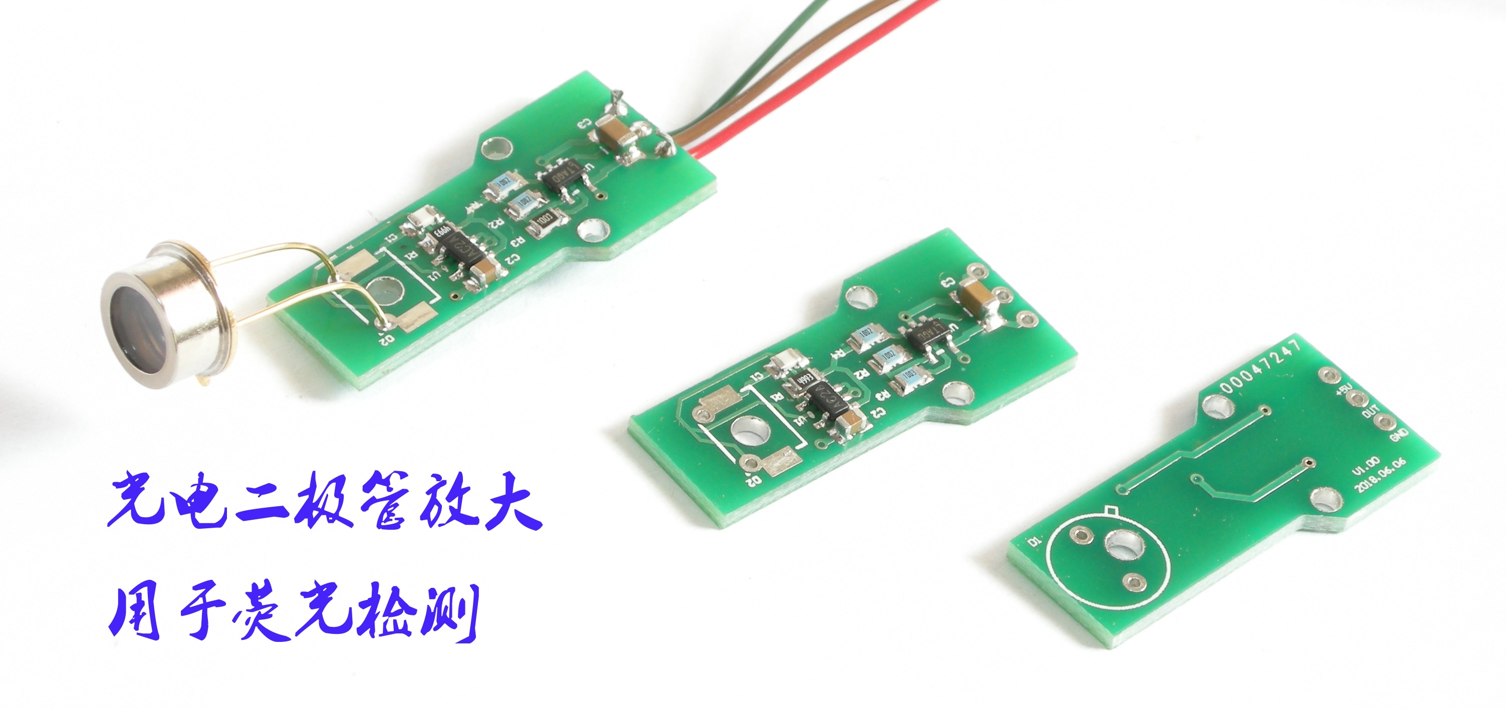 Photodiode Amplification for Fluorescence Detection