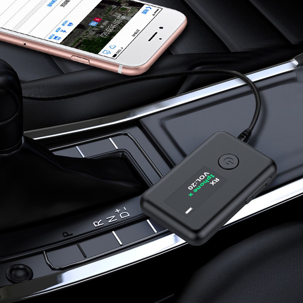 AUX Bluetooth Transmitter Receiver YET-T2 2 in 1 3.5mm TV PC Car Speaker for Office Caring Computer Supplies