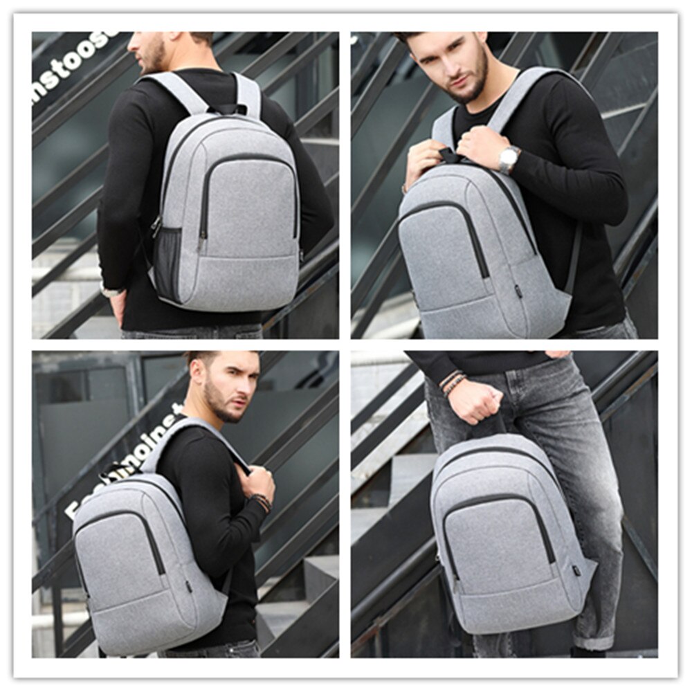 POSO Backpack Nylon Waterproof Backpack 15.6Inch Laptop Backpack Anti-theft Travel Teenage Backpack Student Backpack