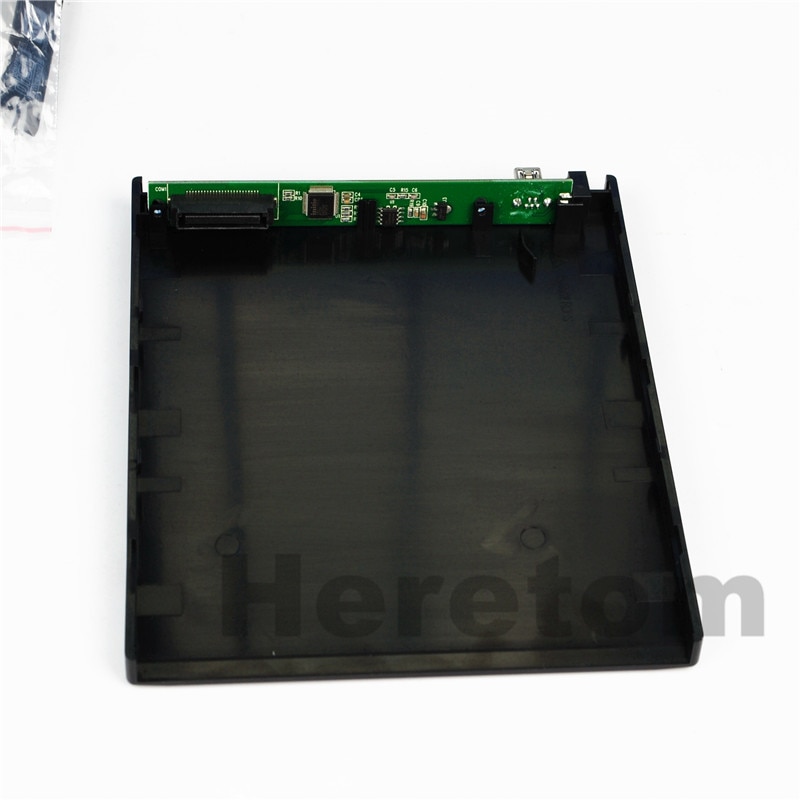 Caja de CD-ROM/DVD USB 12,7 de 2,0mm, carcasa externa para unidad óptica IDE/ PATA a SATA, para ordenador portátil