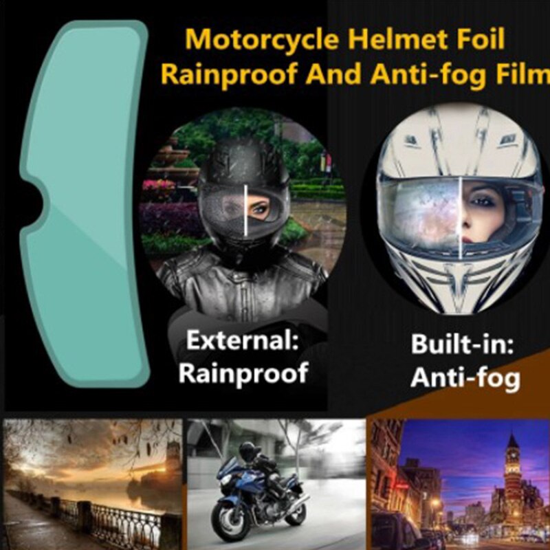Helmet anti-fog film motorcycle helmet anti-rain film electric car helmet anti-rain film helmet anti-rain film