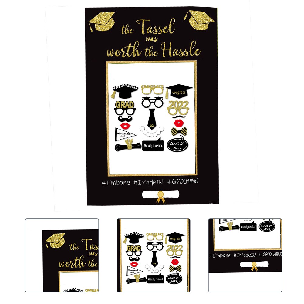 1Set Selfie Photo Prop Frame Prop 2022 Graduation Selfie Prop Photo Frame