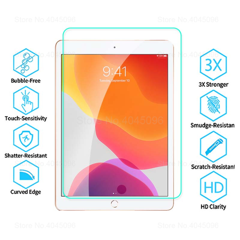 Tempered Glass for iPad 10.2 Screen Protector for Apple iPad 7 7th Generation A2200 A2198 A2232 Tablet Protecor Glass Film