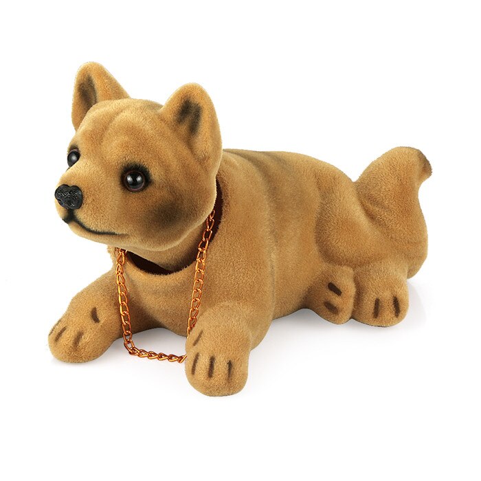 Bilpynt ryster hund nikkende hvalp dukke sød auto instrumentbræt indretning ryster på hovedet bobblehead hund boligindretning: Shiba inu