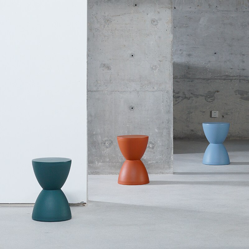 Tabouret bas moderne, minimaliste et nordique, pour chaussures de maison en plastique, simple et à la , tabouret de change de chaussures, petit tabouret de appartement