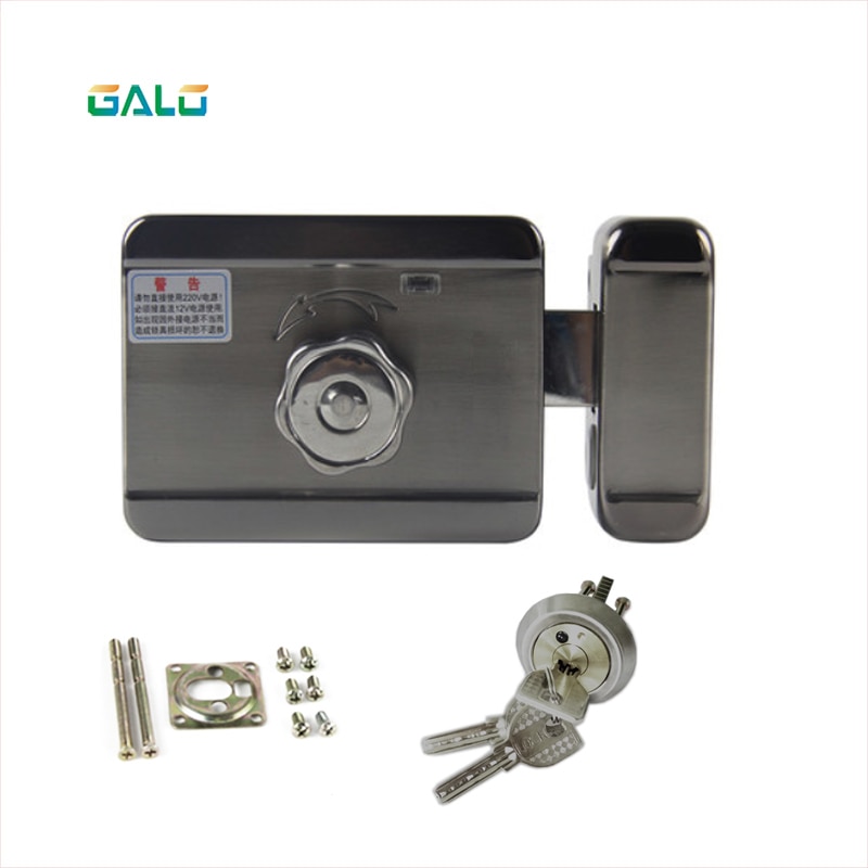 electronic lock diy kit with DC-12V plug for home door outdoor gate Access Control Video Intercom System