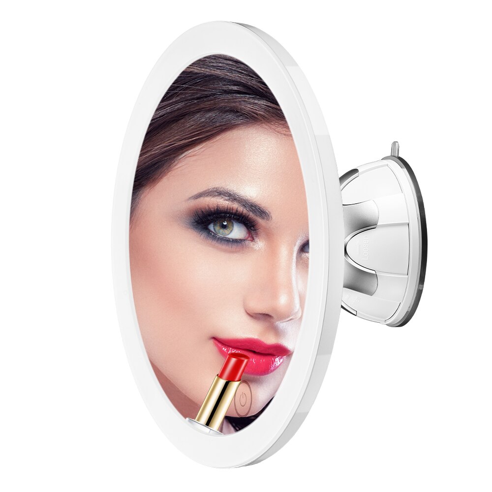 Gérard Brinard Zuignap Spiegel - LED Make Up Spiegel - 5X Vergroting 360 Verstelbaar 12cm Doorsnee Batterijen Gérard Brinard Zuignap Spiegel - LED Make Up Spiegel - 5X Vergroting 360 Verstelbaar 12cm Doorsnee Batterijen