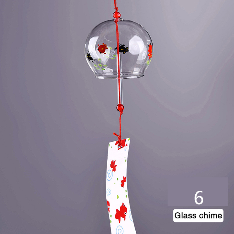 1pc vindklocka japan vindspel handgjorda glas furin spa kök kontorsinredning japansk rumsinredning för heminredningsfest: 6