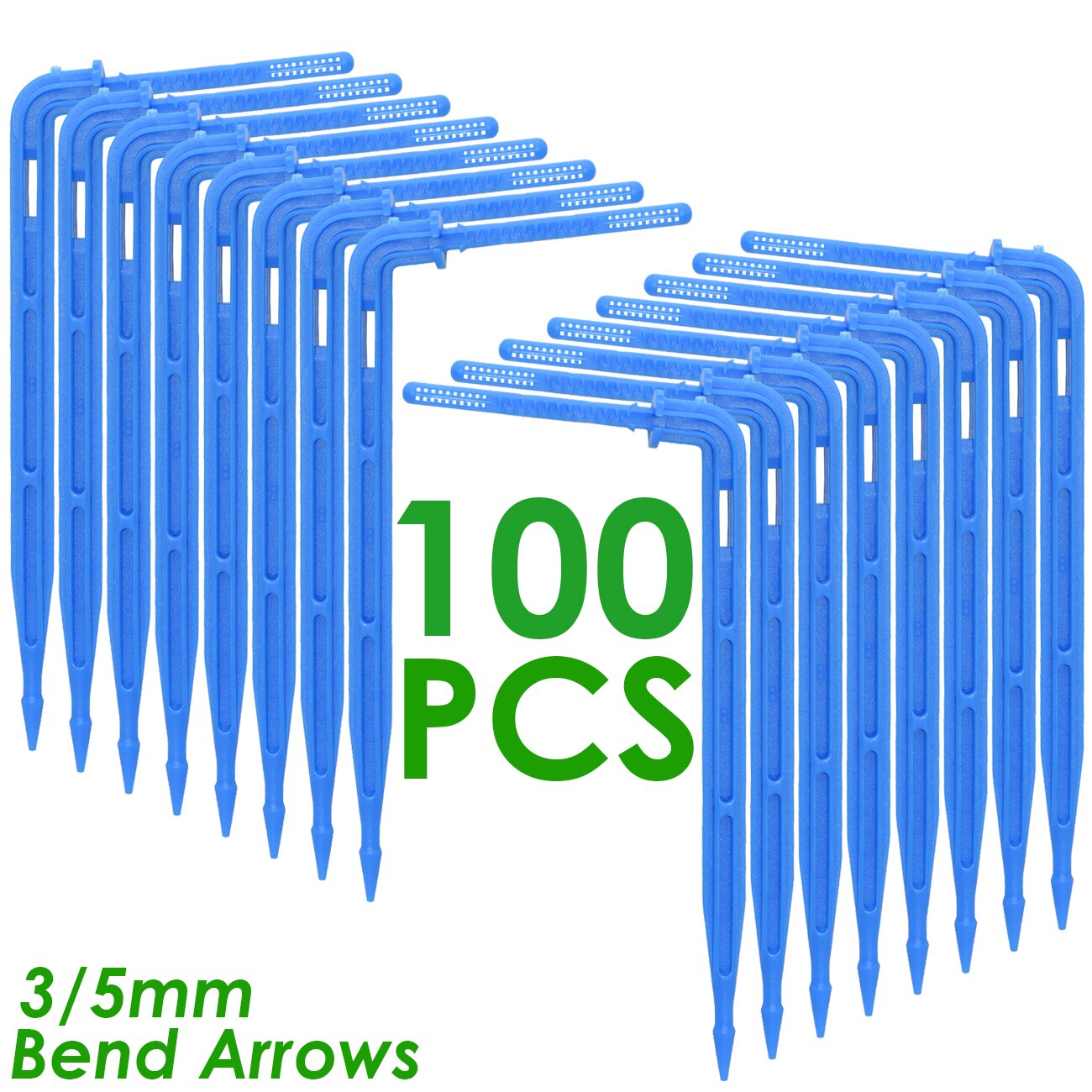 SPRYCLE 10-120M 3/5mm PVC Schlauch Micro Drip Bewässerung System w/ Puncher 1/8&#39;&#39; Garten schläuche Rohr Pfeil Tropf Pflanzen Gewächshaus: SPL11-038-100PCS