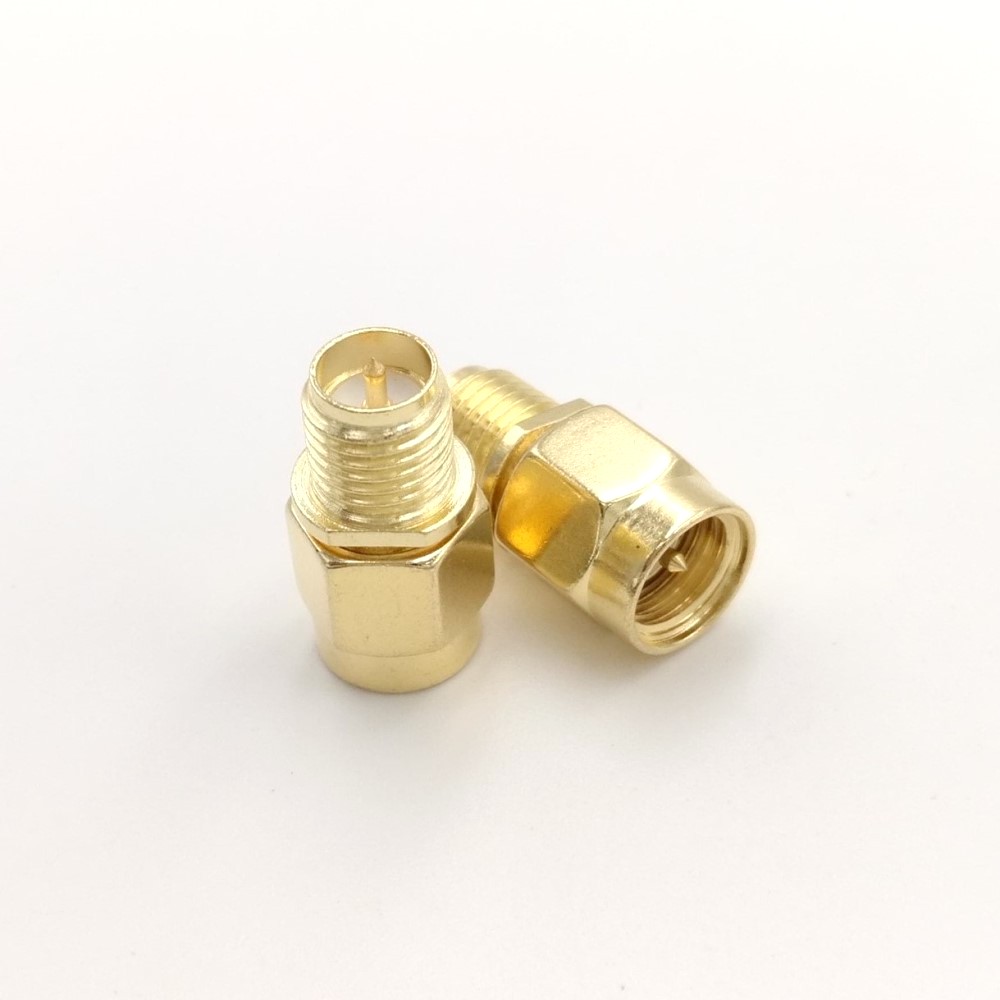 SMA Male Female RF Coaxial Adapter Connector Straight Right Angle T Type Splitter Goldplated