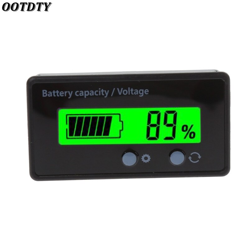8-70V LCD acide plomb Lithium batterie indicateur de capacité voltmètre testeur de tension.